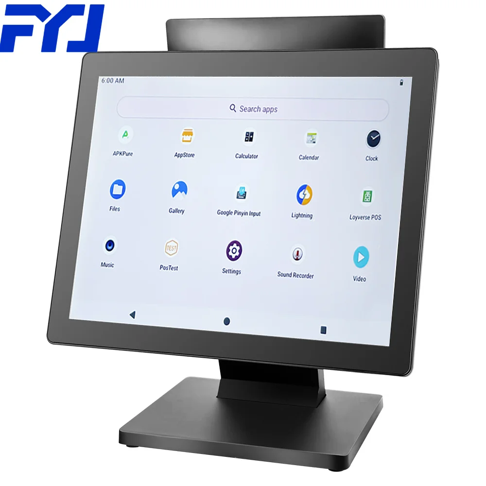 FYJ F2-5 15' All-In-1 POS Machine Convenient System Retail Android Pos Machine Aluminum Alloy Ultra-thin Desktop Cash Register