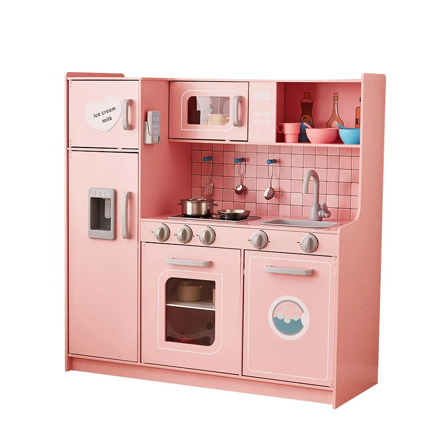 Deluxe Pretend Play Wooden Kitchen toy  for Kids