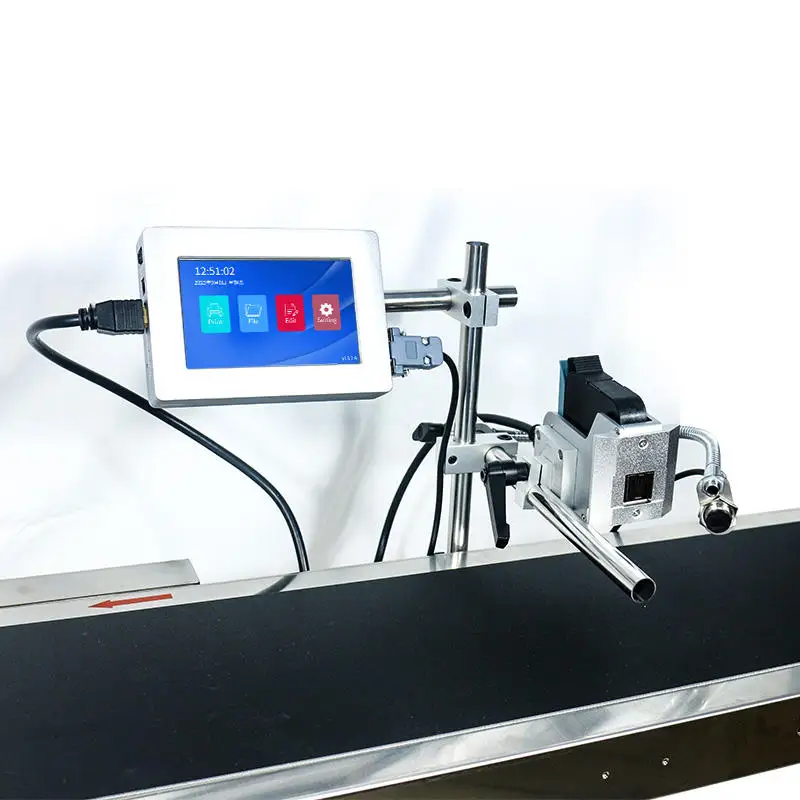 Industrial Automatic Online Continuous Inkjet Printer For Paper Carton Numbering Machine Automatic logo printing machine