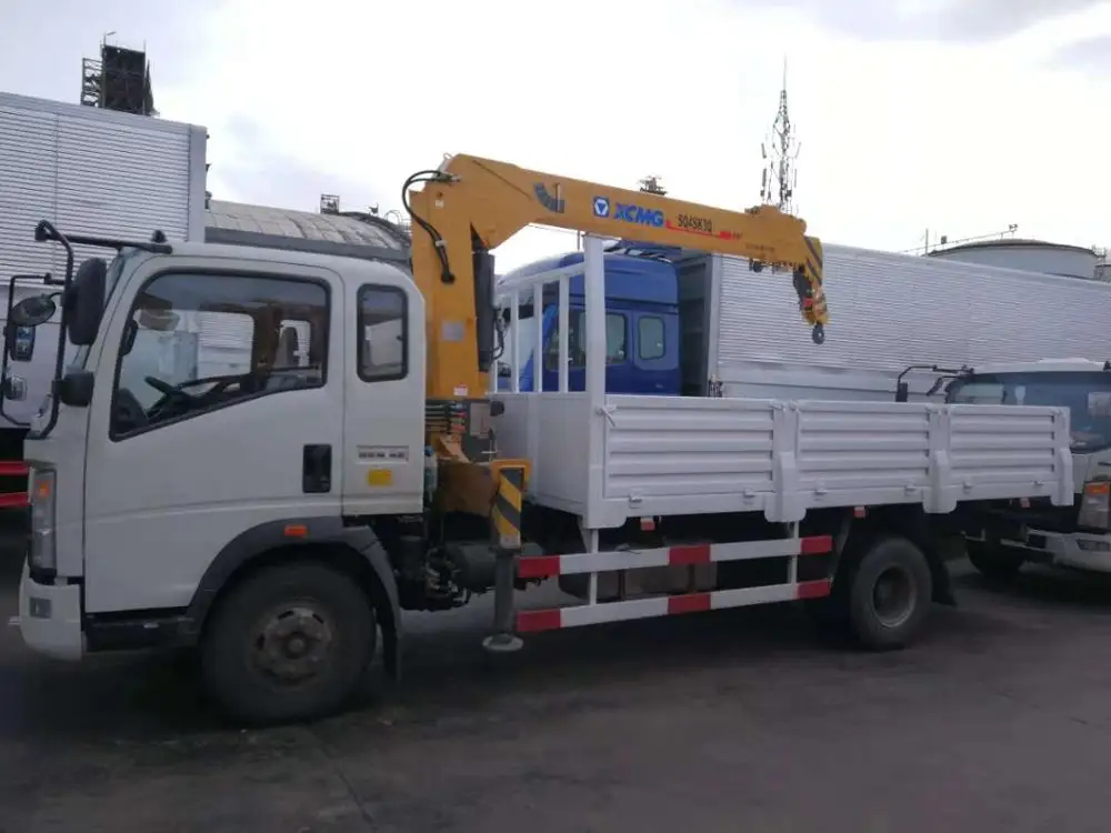 
Popular SQ4SK2Q telescope 4 ton small trailer truck mounted crane with basket for sale 