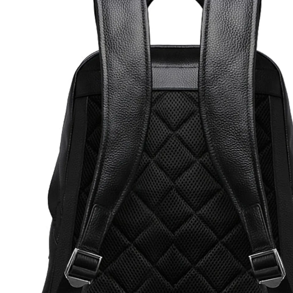 Custom Made New Smooth Stylish roomy medium Luxe Pu Leather Backpack Bag