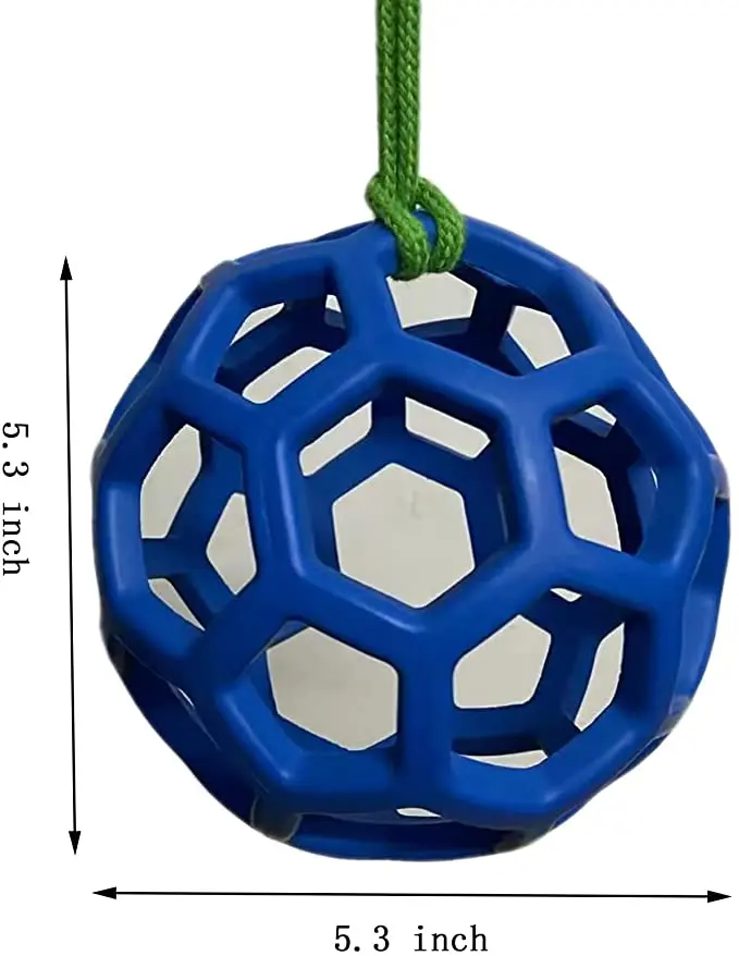 Horse Ball Toy Horse Treat Ball Hay Feeder Toy Hanging Feeding Toy for Horse Goat Sheep Relieve Stress and Boredom
