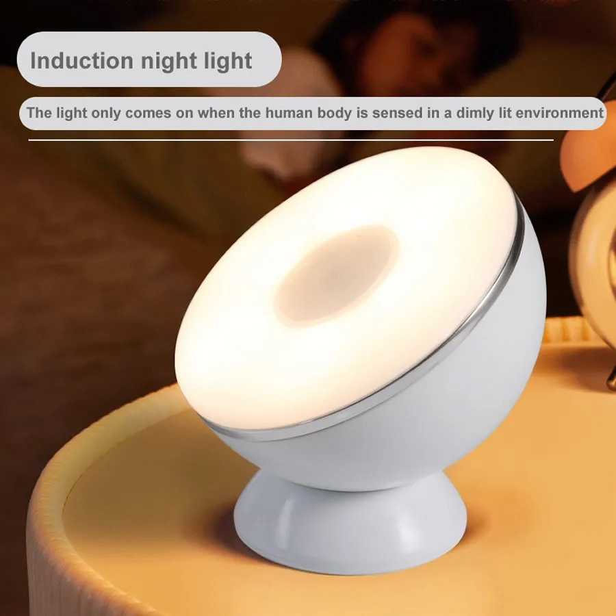 360 degree  Sensor Night Light Human Body Induction Lamp Ball Light LED Sensor Light