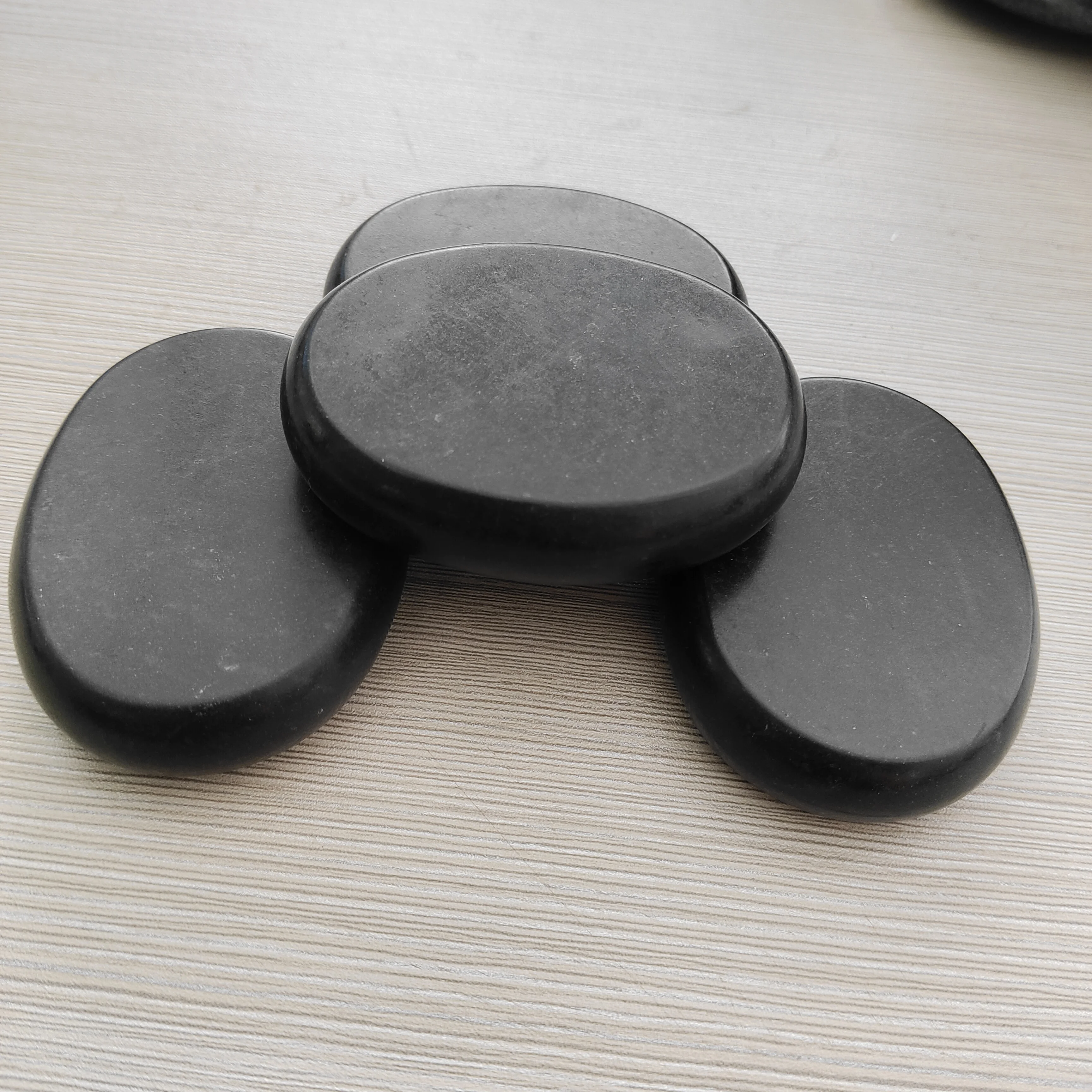For back massage  8x6x2cm Nature basalt hot stone massage set for muscle treatment