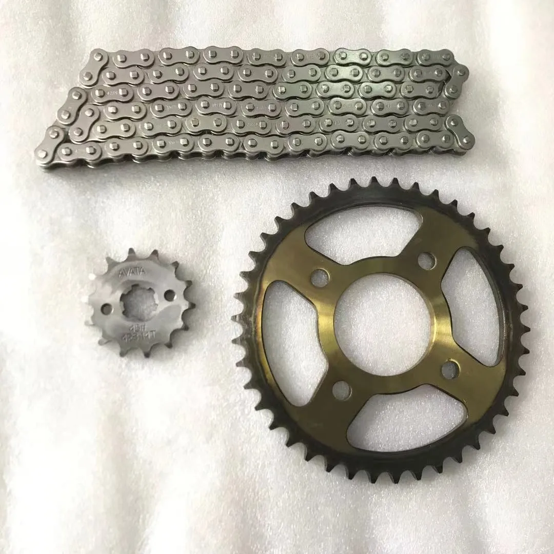 2022 High Quality Good Price Hot Selling Motorcycle 428H 520 Chain and Sprockets Kits For Transmission System