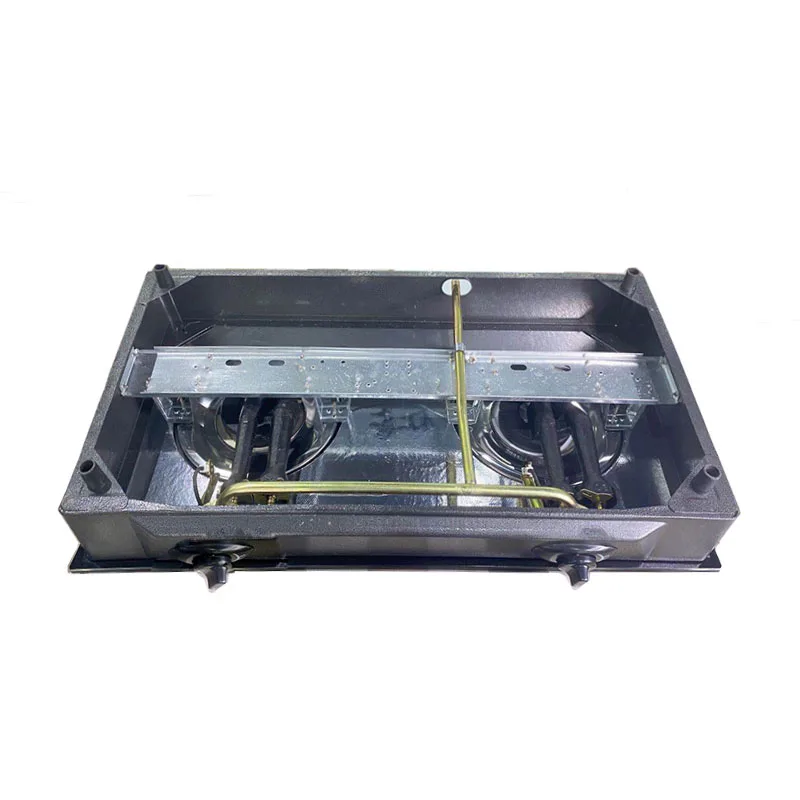 Hot Sale All Black Tempered Glass Cheap Honneycomb Burner blue Fire Kitchen Appliance Gas Stove