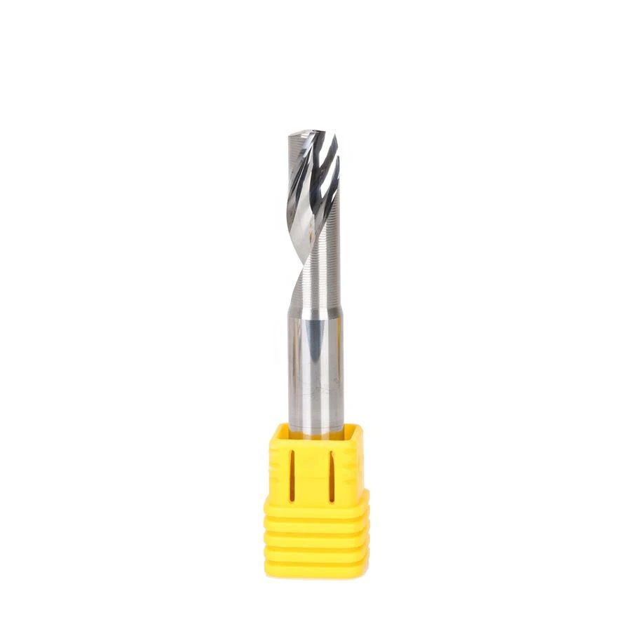 Cnc 6mm Carbide 1 Flute Spiral Endmill Single up Cut End Mill for Wood Acrylic Aluminum Cutter Router Bits