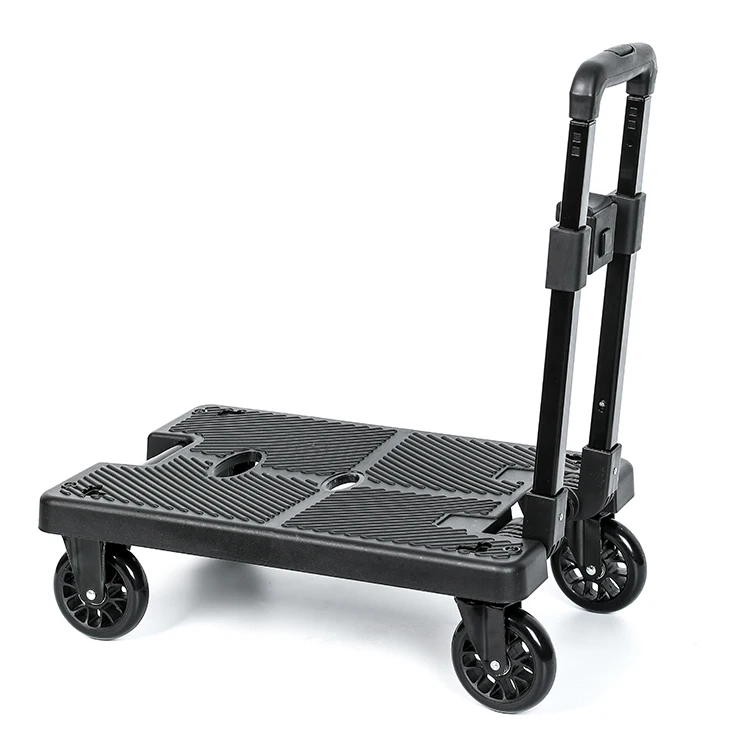Lightweight 4 Crystal Wheels Portable Hand Truck With 220lbs Hand Cart