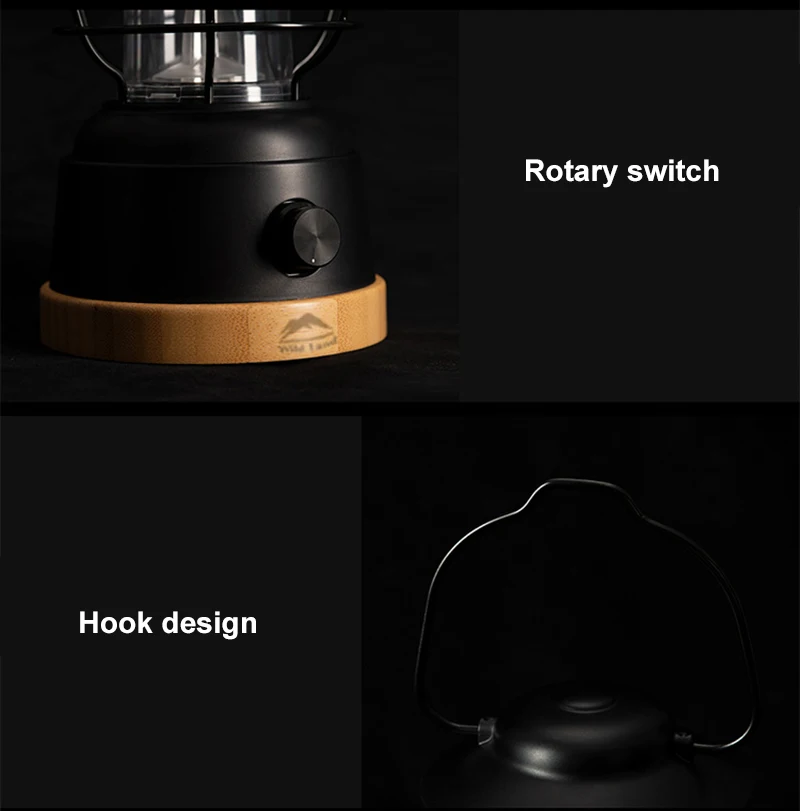 Portable LED Hand Lamp IPX4 waterproof Rechargeable Camping Lantern Outdoor Bright Camping Light