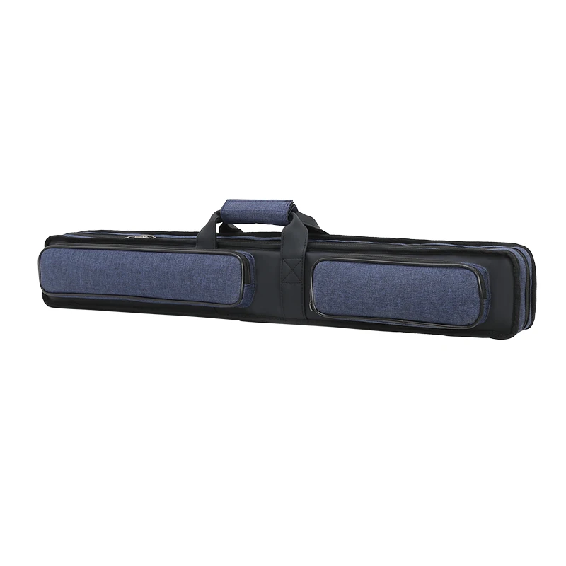 Custom Soft Snooker & Billiard Cases Waterproof Double Shoulder Straps Cue Carrying Bag for 2 Butts & 4 Shafts