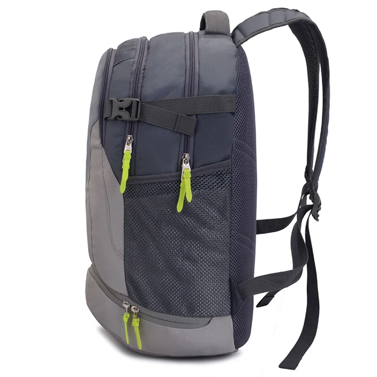 suppliers oem custom grey oxford brevite sport basketball backpack stylish sleek rucksack smell proof backpack with usb