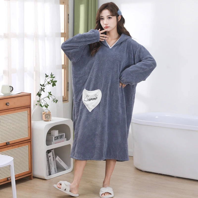 Girls Family Dressing Gown Custom logo Popular Shower Robe Beauty Salon Recommend Sexy SPA Bathrobe Gift for Girls