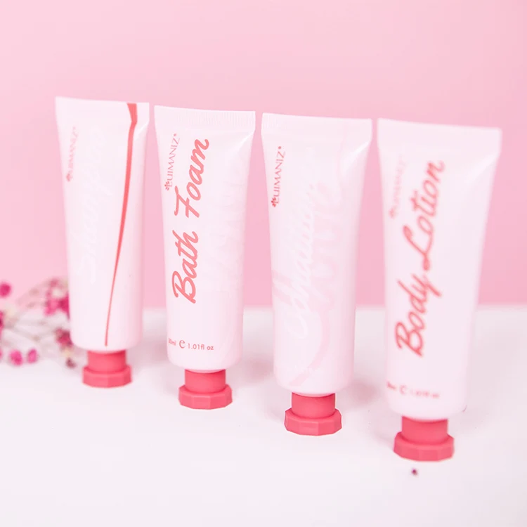 LOVE series small shampoo empty plastic bottles plastic bottles for shampoo