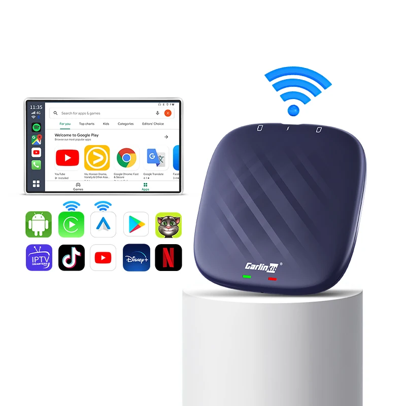 Carlinkit Tbox Plus 64Gb Portatil Mini Carplay Dongle Wireless Android Auto Electronics Car Play Adapter Ai Box For Youtube Appl