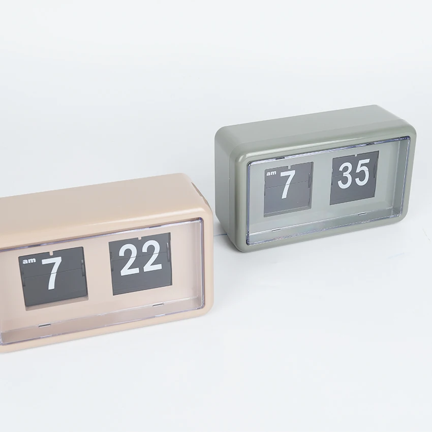 2020 The Best Gift For Business Men Office Calendar Auto Flip Clock