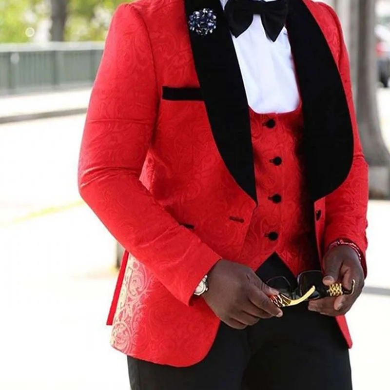 Мужские костюмы YYTS1068, горячая Распродажа, комплект из 3 предметов для выпускного вечера, свадебного костюма для жениха, банкетного делового, официального, изготовленного на заказ обеденного костюма