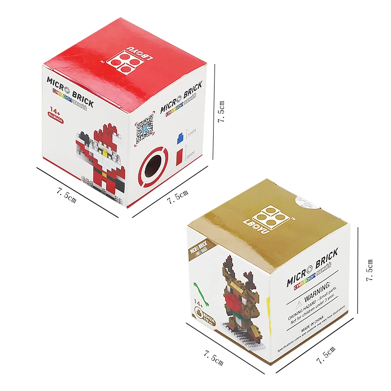 Wholesale DIY Educational Construction Christmas Model Set Small Building Blocks Figure Toy-Christmas Gift Idea