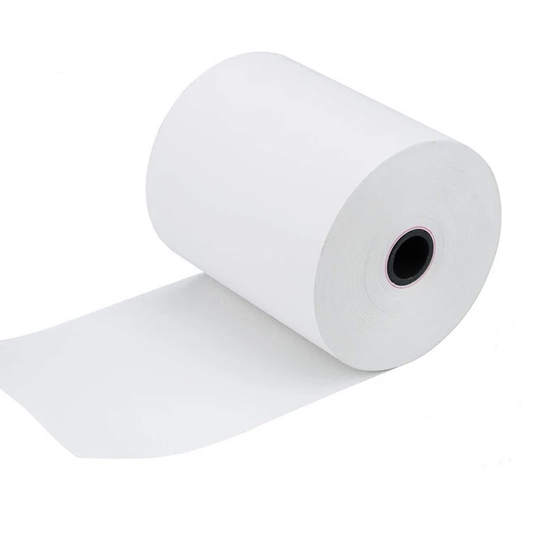 Chinese Supplier Blank Thermal 65g 57mm X 40 Mm Cash Register Paper Rolls For Sunmi Handheld Pos Terminal