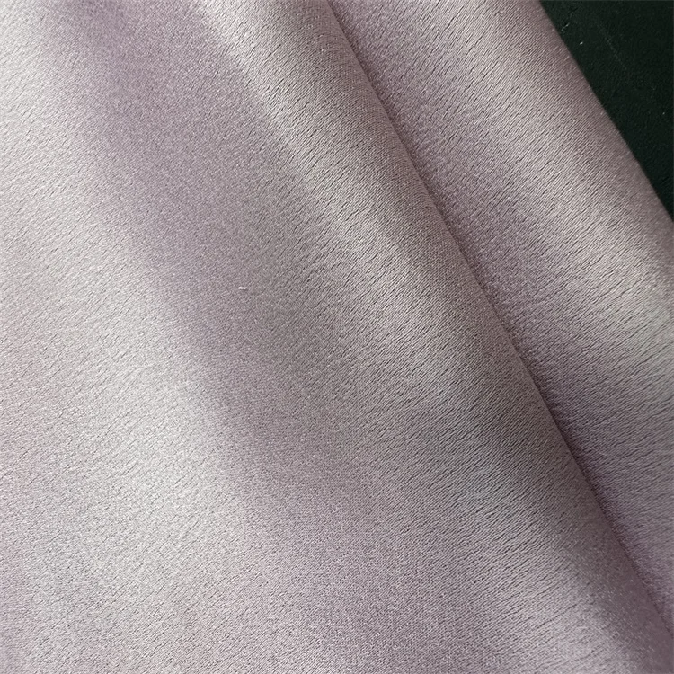 hot sale black side moss crepe satin fabric women dress fabric polyester fabric fashion