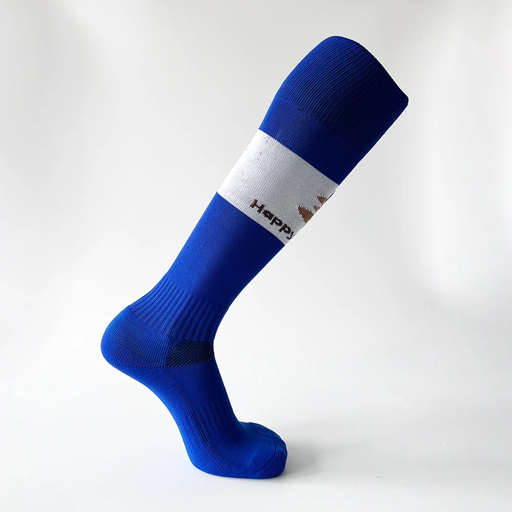Happyzufeng 2023 New Football  Non-slip Long Tube Over the Knee Striped Soccer Socks Compression Stockings Outdoor Sports Gym