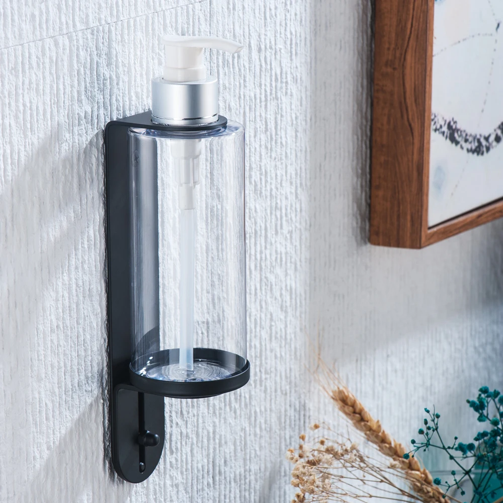 Hotels Wall Mounted Luxury Shampoo Conditioner Shower Gel Stainless Steel Soap Dispenser Bottle