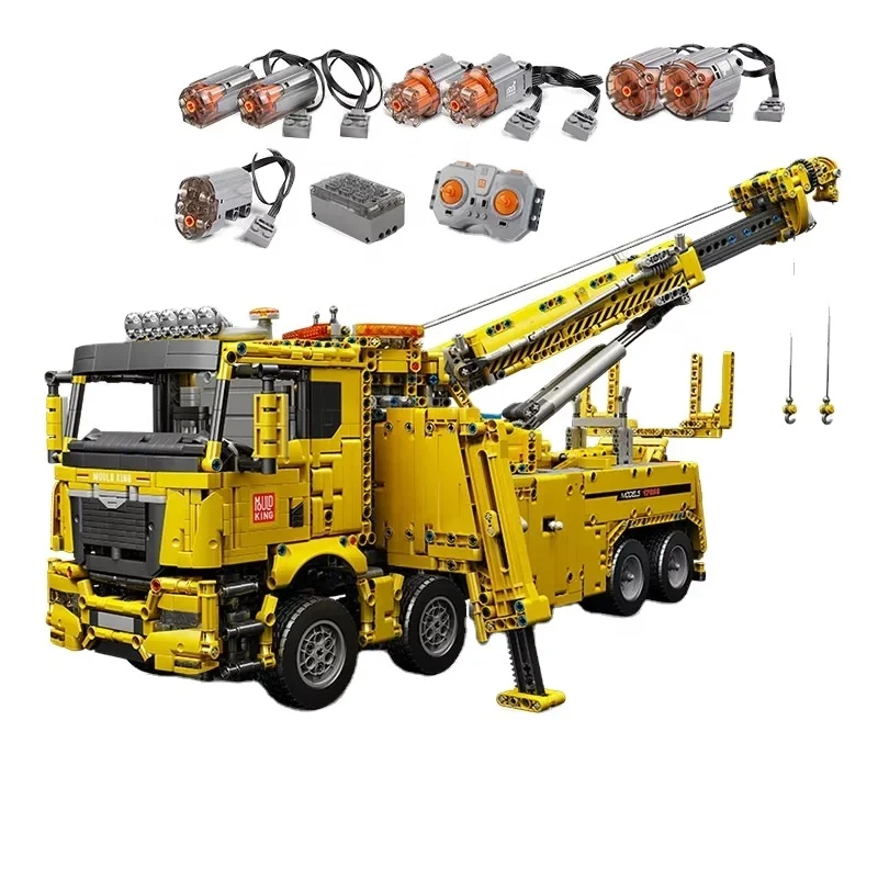 Mould King 17027-17028 High industry Machine truck Road Rescue Vehicle Toy Sets to Build and Display Model Building Bricks
