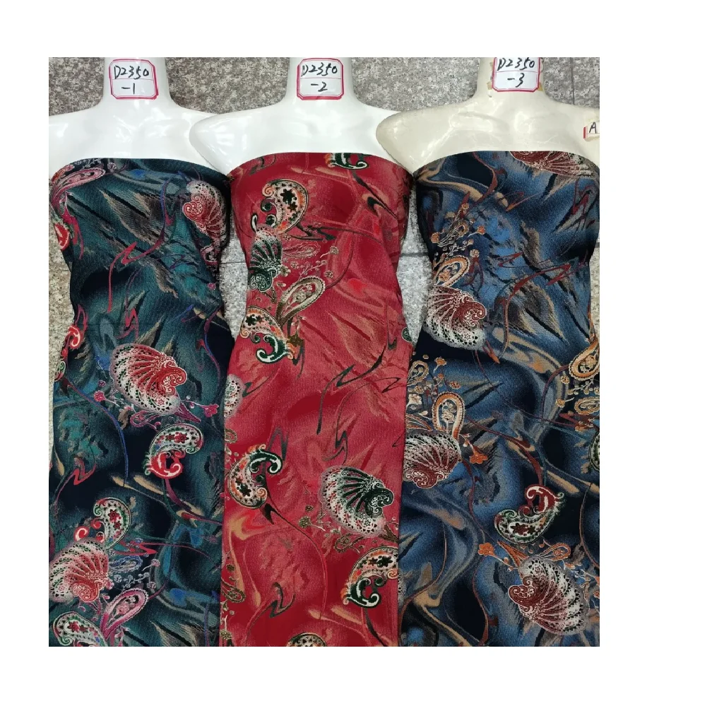 2021 New Design Viscose Rayon Fabric 100 Rayon Floral Woven Fabric Challis Fabric for Somali Bati Dress