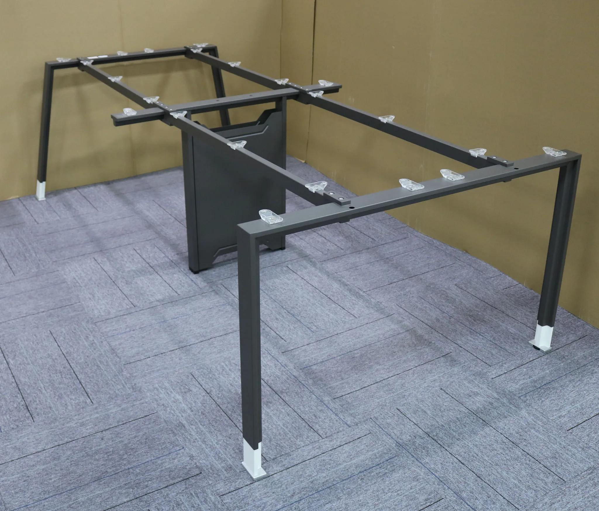 Guangzhou furniture office metal table leg  T shape pipe frame