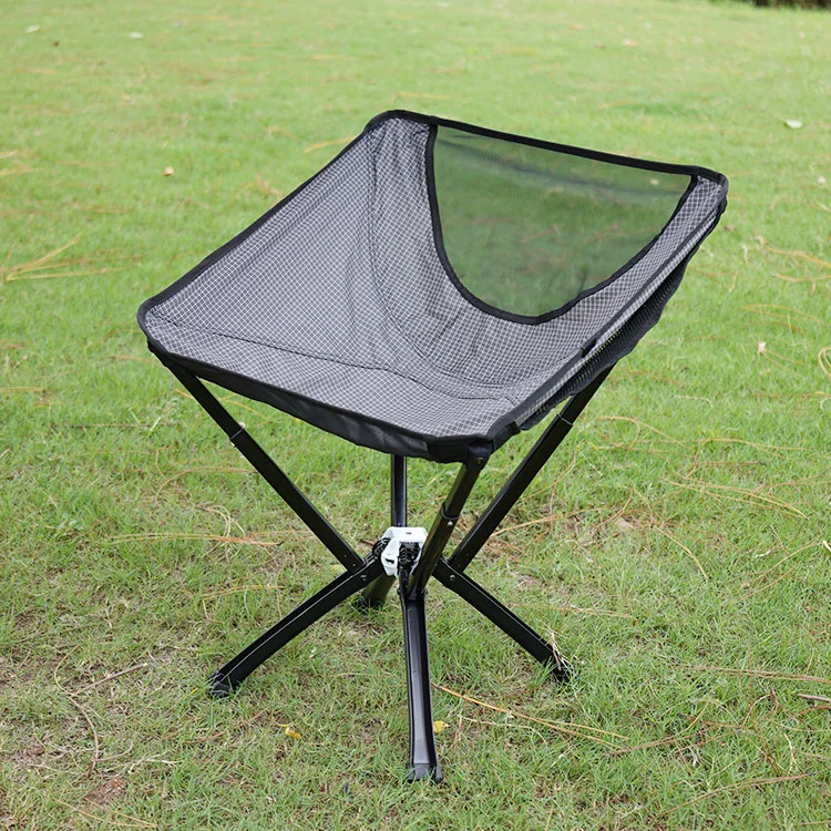 Portable Lightweight Aluminum Quick Open Chair Customized Oxford Camping Folding Moon Chair