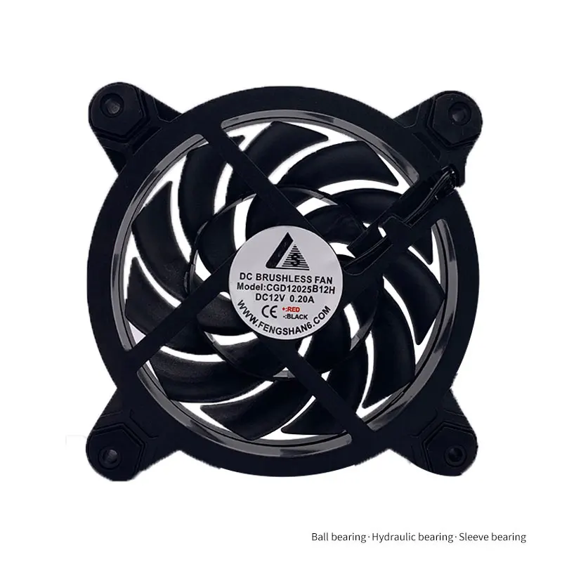 12025 120mm Computer Rgb Cooling Cooler Fan Pc 12v24v Dual Led Ring Multicolor Remote Pc Cooling Fan