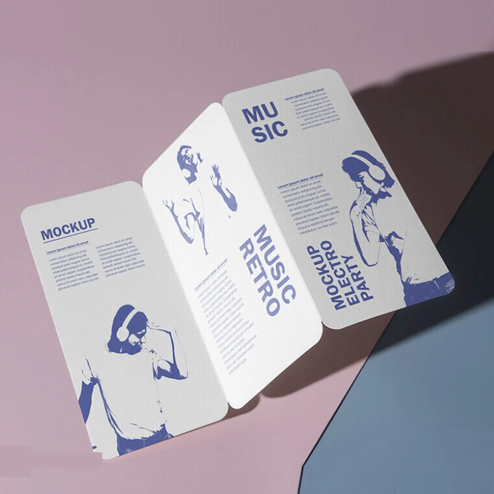 Custom Premium Coated Paper Book Model Number Poster Logo Printed Folding Flyer Catalogue Pamphlet Brochure Instruction Manual