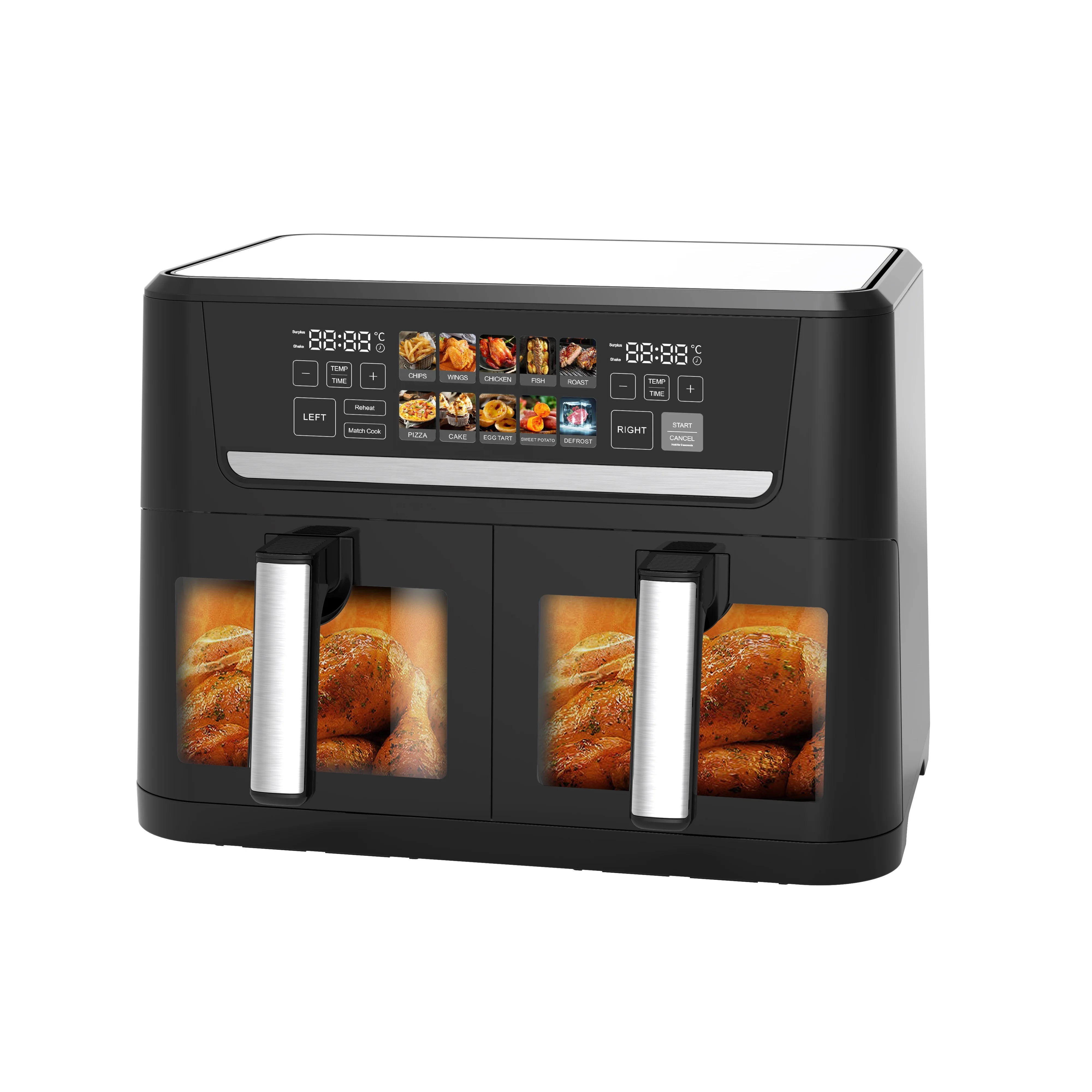 Household Air fryers 1500W 5L Healthy Low Fat Cooking Pot Intelligent Timing Electric Hot Deep Air Fryer