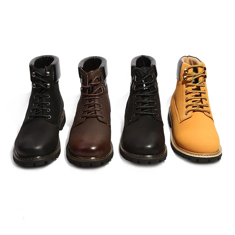 
Hot sale classic design multi-colored protect hiking man leather ankle boots 
