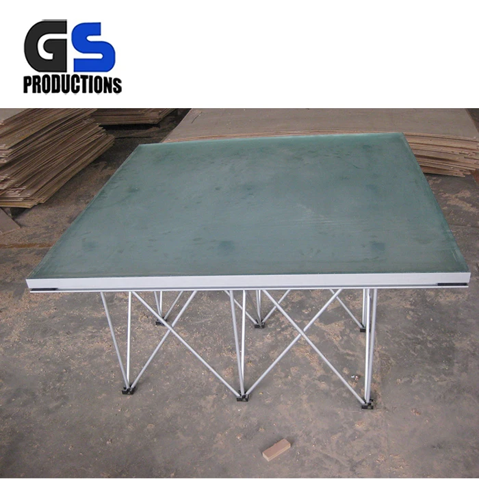 Top quality cheap top grade plexiglass portable dance stage outdoor modern plexiglass portable wedding stage