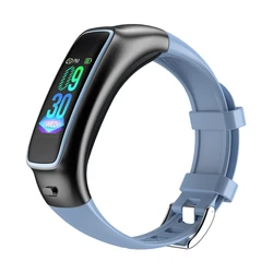2023 New Bt02 Bt Headset Bracelet Tft Screen Call Music Heart Rate Monitoring Smart Smartwatch