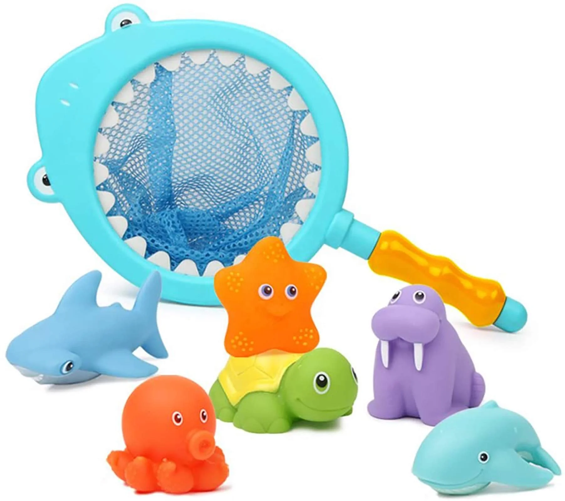 
Water Spraying Discoloration Floating Animals Shark Fishing Play Set Bath Toys Pool Accessory summer toys 