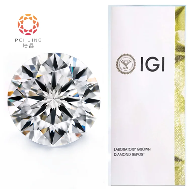 Synthetic Lab Grown Diamond Loose 0.01-3 Carat DEF VS1 Gia Lab Hpht Diamond Cvd Diamond Price