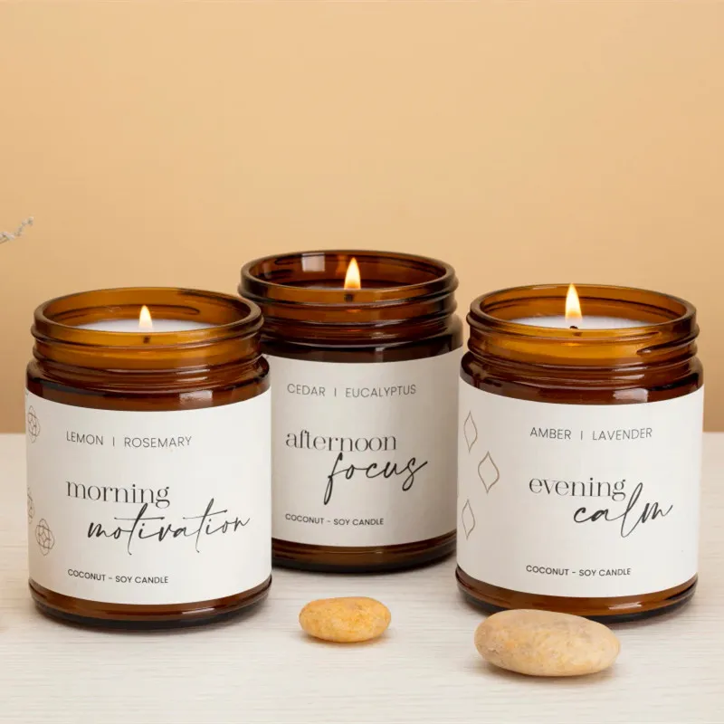 Creative Naturel 100g Soy Wax Pearls Cosmetics Scented Candle Packaging Box White Gardenia Home Travel Birthday Scented Candles