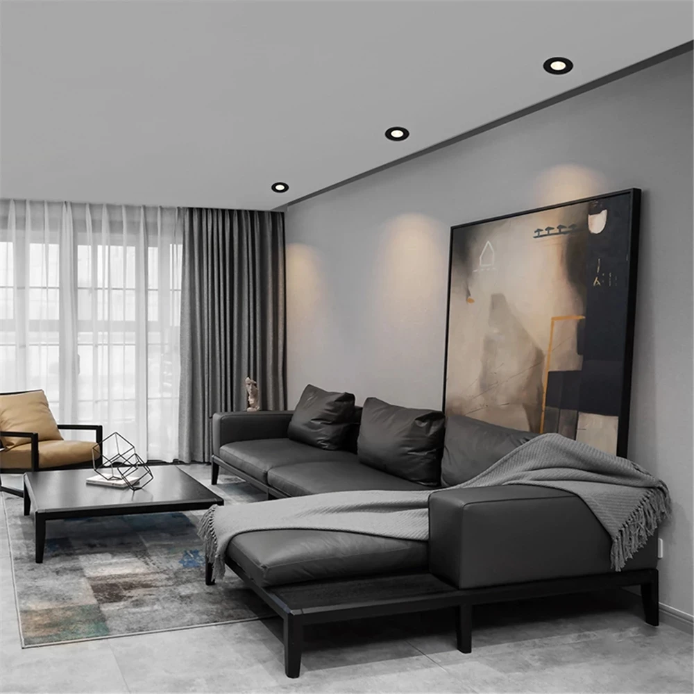 Spotlight Embedded 5W 7W 12W LED Indoor  Lighting Ceiling Light Modern Bedroom Living Room Downlight Adjustable Angle Spotlight