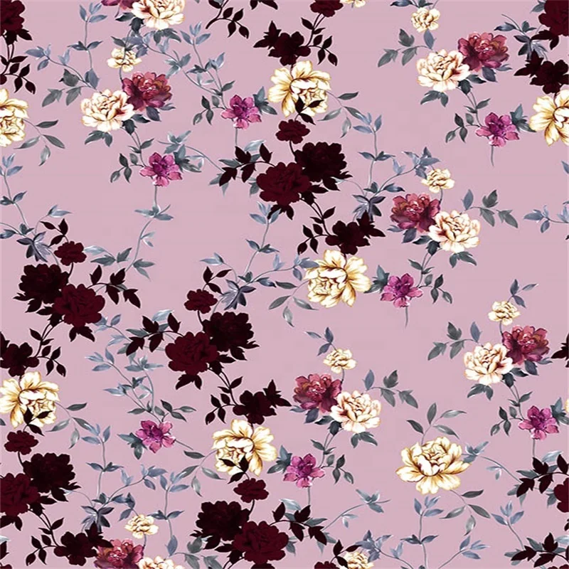 Textile high stretch customized animal digital print mesh fabric for dress materials