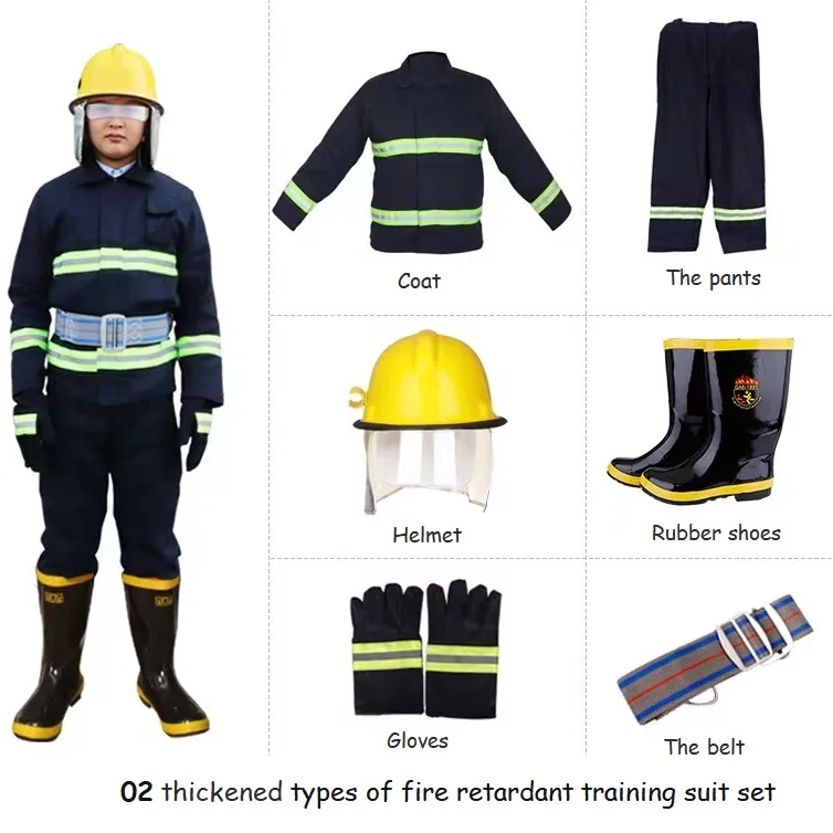 China factory Comfortable Wearing  fire training suit fireman uniform hot sale in India