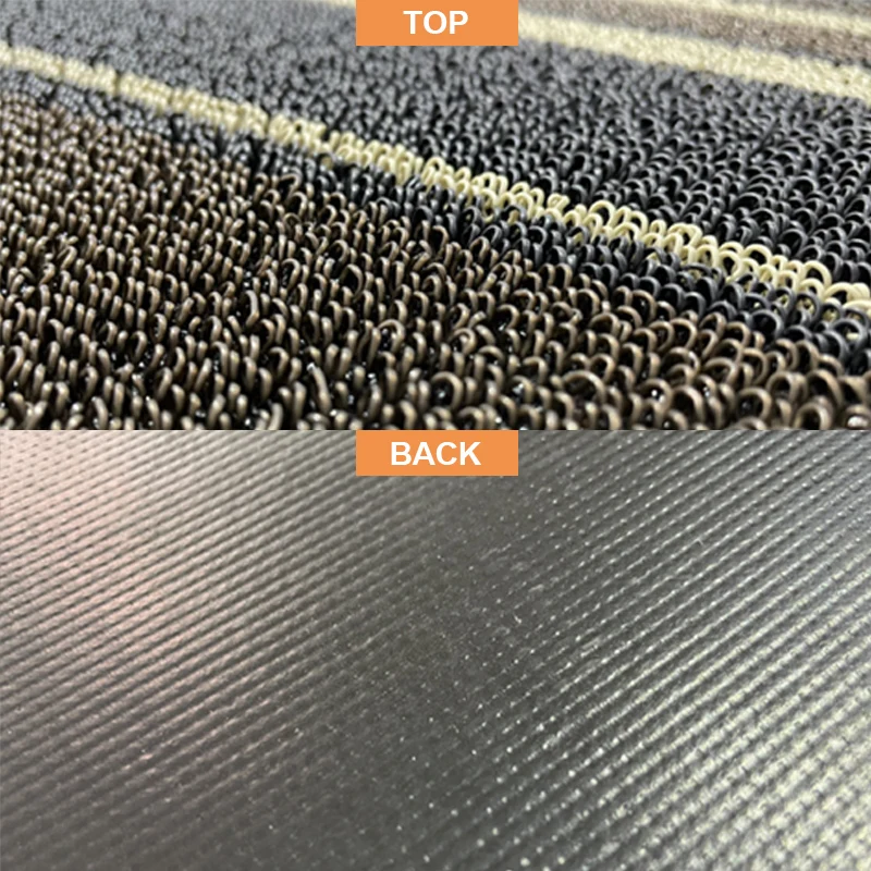 2021 hot selling  2mm anti-slip washable stain resistant geometric pvc coil floor door loop vinyl mat rolls