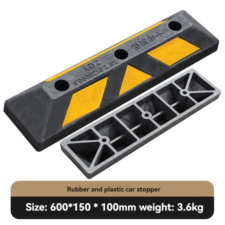 New Products Safety Traffic Bumper Rubber Parking Curbs Truck Wheel Car Parking Block  for barrier Parking