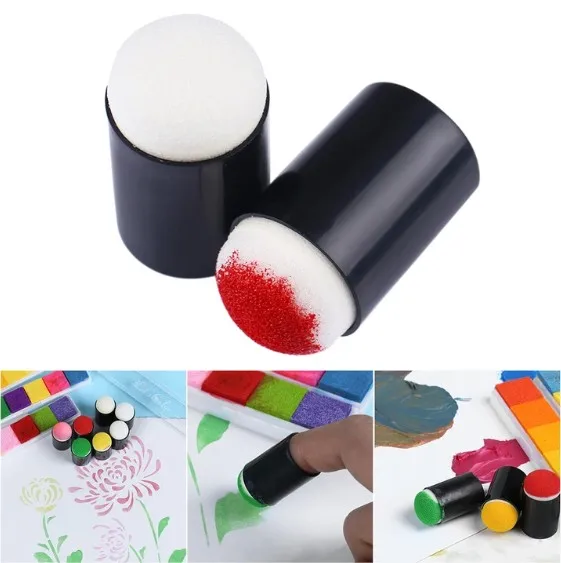 Unique Art Tool Kids Finger Paint Sponge Dauber