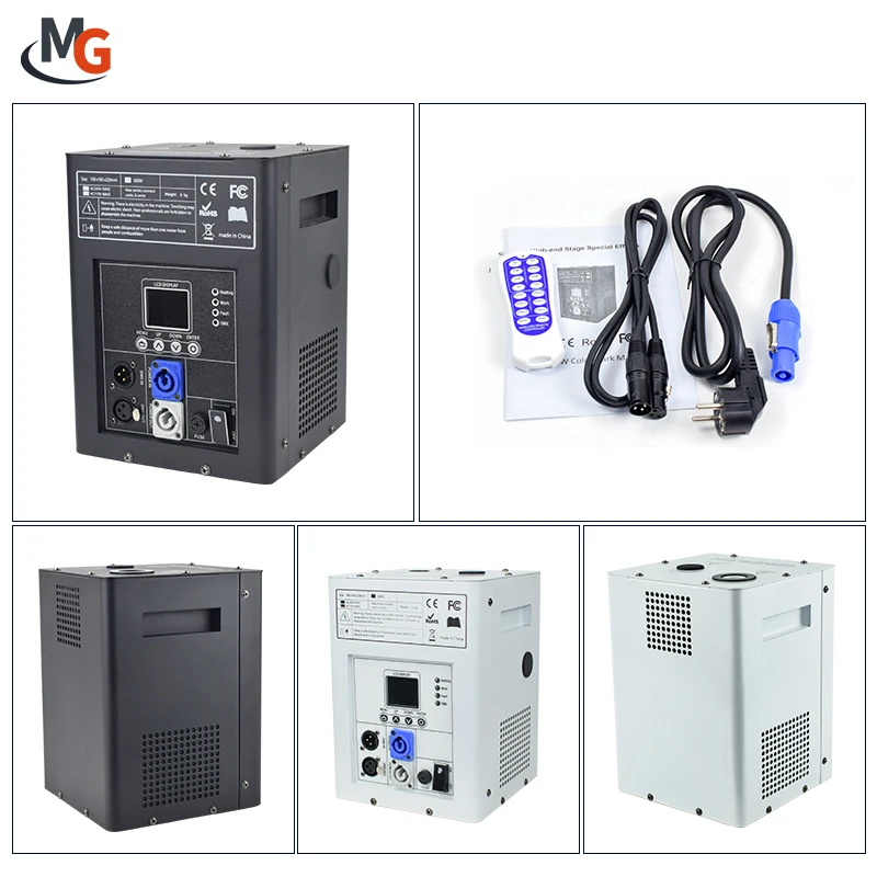 DMX and Remote Cold Spark Machine Electronic Spark Flame Machine Eddylight Pro Cool Sparkler Machine for Stage Events Wedding
