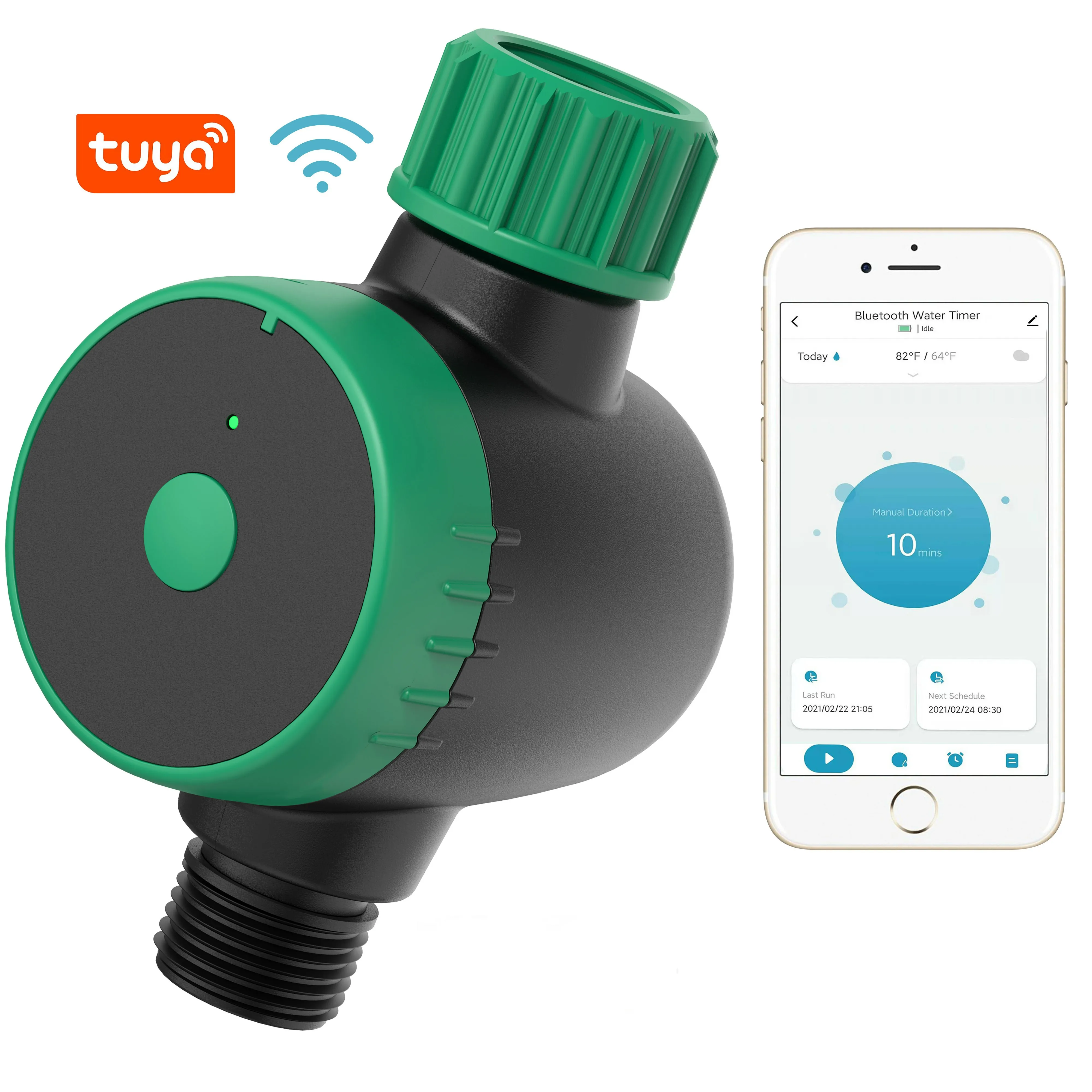 Intelligent watering valve garden farm irrigation pump switch Hose Tap sprinkler drip BLE control Smart garden Water Timers