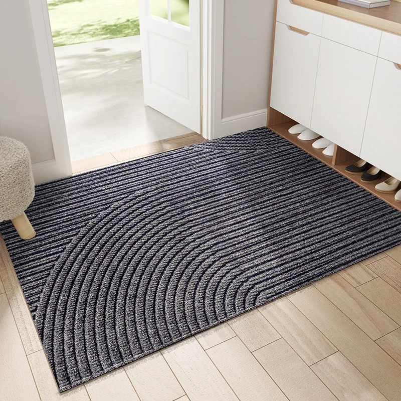 Large Heavy Duty Indoor Entryway Mat Gray Pattern Scrape Dirt Outdoor Floor Mats