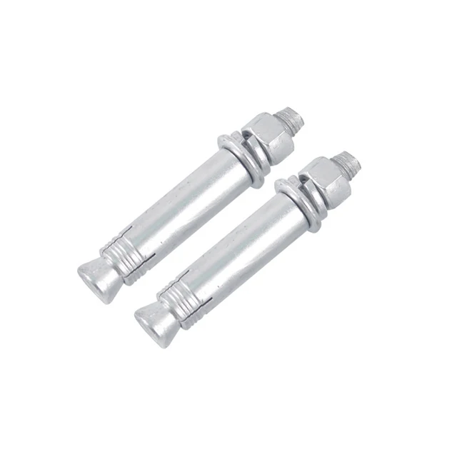 Wedge Anchor with White Zinc Plated Cold Forged for Concrete Walls Inch,metric CN;HEB Silver Carbon Steel,steel