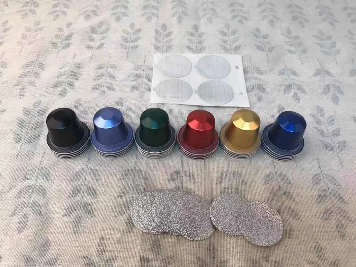 Empty Coffee Capsule Compatible with Nespresso Capsules with Heat Sealing Lid / Self-adhesive Lid