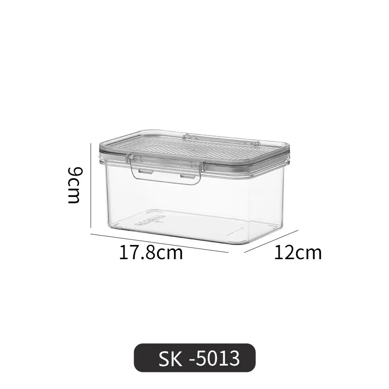 Eco-friendly food container transparent quality storage boxes PETG stackable plastic organizer